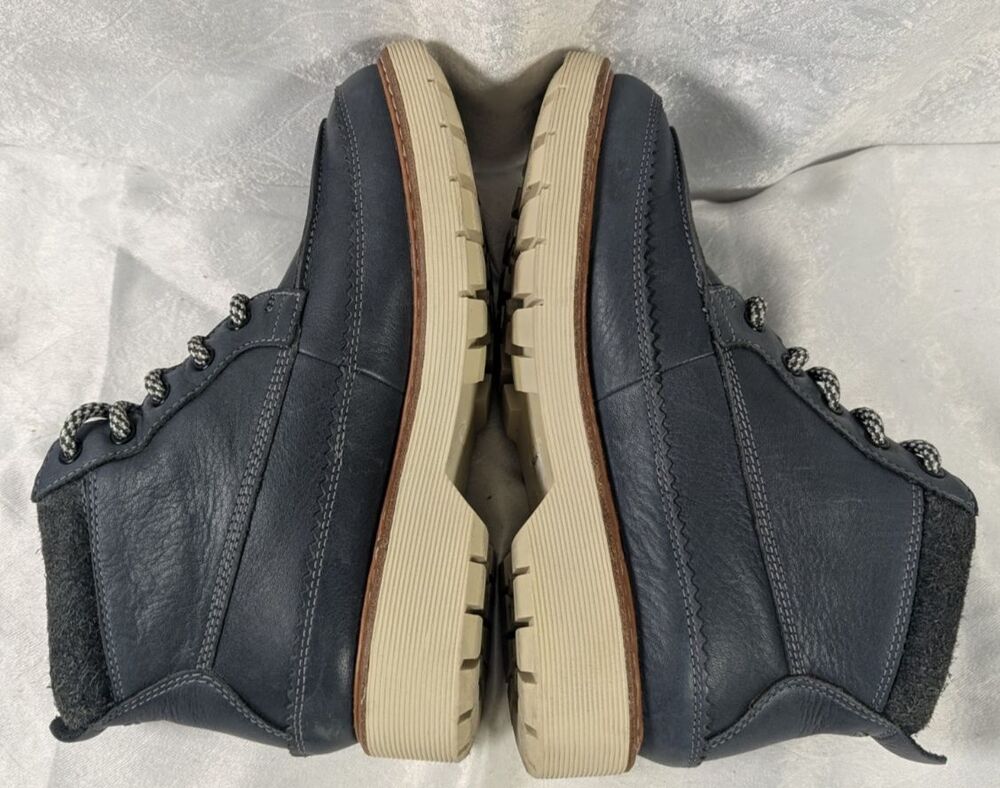 Clarks Korik Rise GTX Womens 6M Navy Leather Gore-Tex Waterproof Ankle Boots - Picture 5 of 8